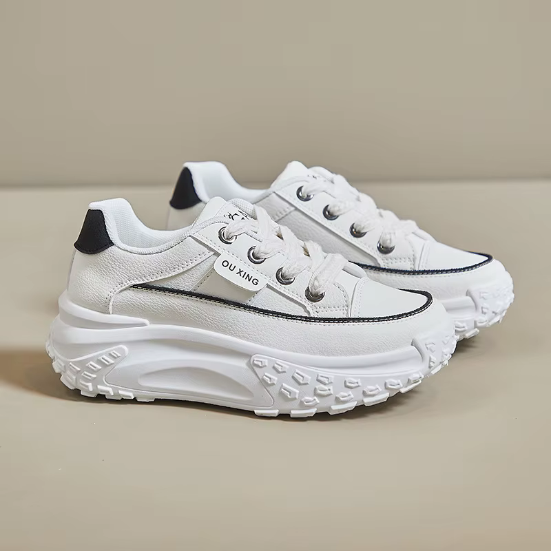 Chaussures à plateforme pour femmes, baskets de jogging décontractées en plein air, baskets de march