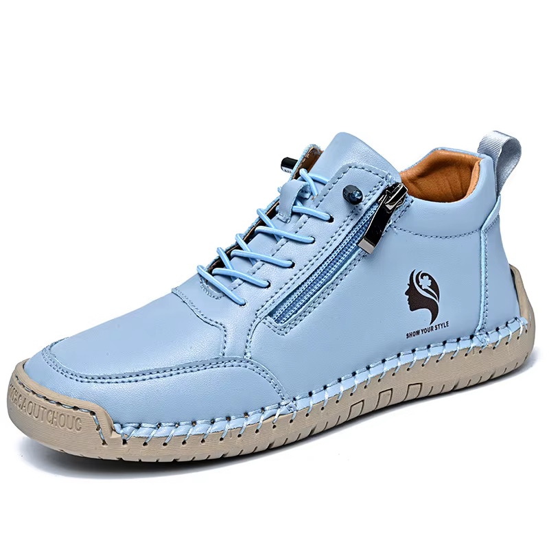 Chaussures plates pour femmes faites à la main, semelle souple, chaussures décontractées automne-hiv