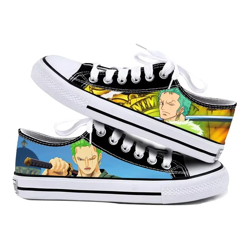 Chaussures basses en toile One Piece, imprimées Riman, pour garçons et filles, baskets d'étudiant, c