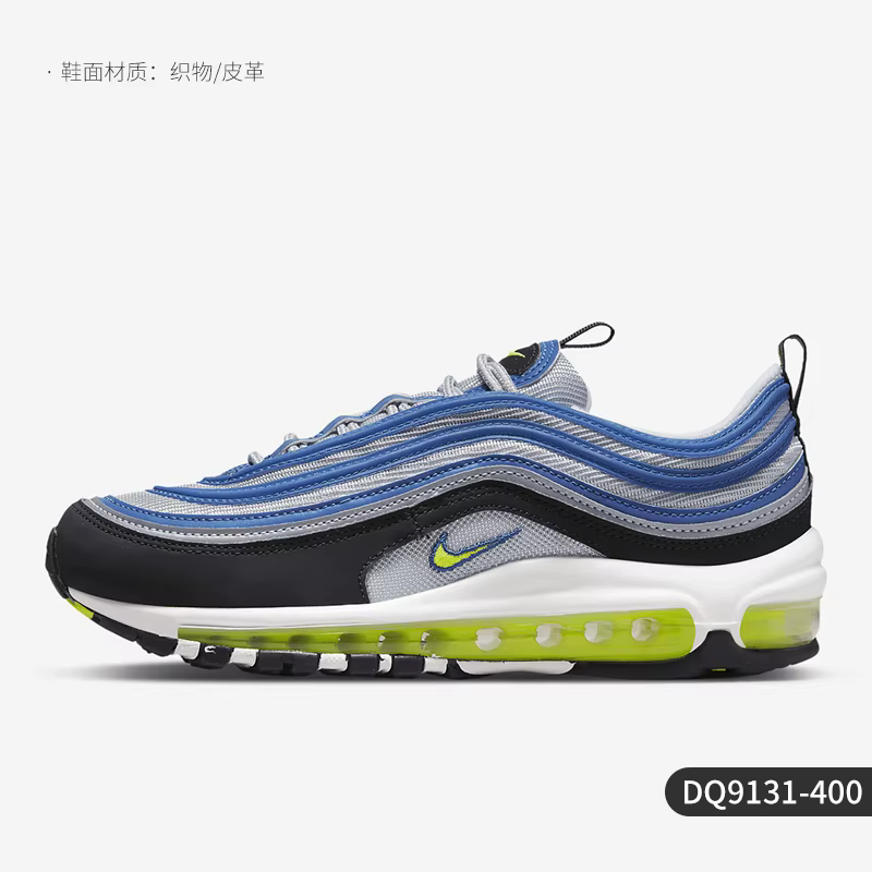 Nike véritable AIR MAX 97 chaussures de course basses rembourrées résistantes à l'usure pour femmes