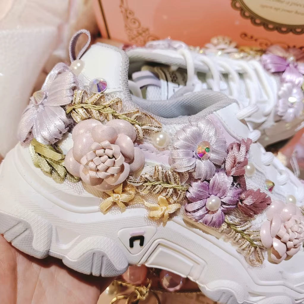 Baskets plateforme tendance pour femme, printemps automne, respirantes en maille, décontractées, à s