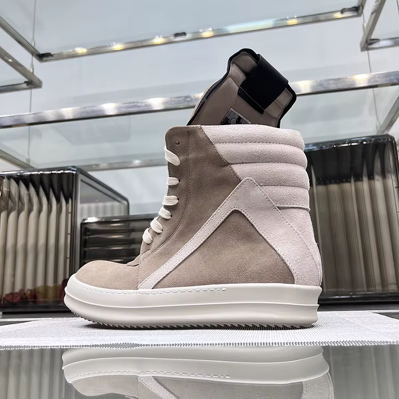 Ro chaussures hommes cuir 2025 nouveau terreux gris vache daim à lacets fermeture éclair semelle épa