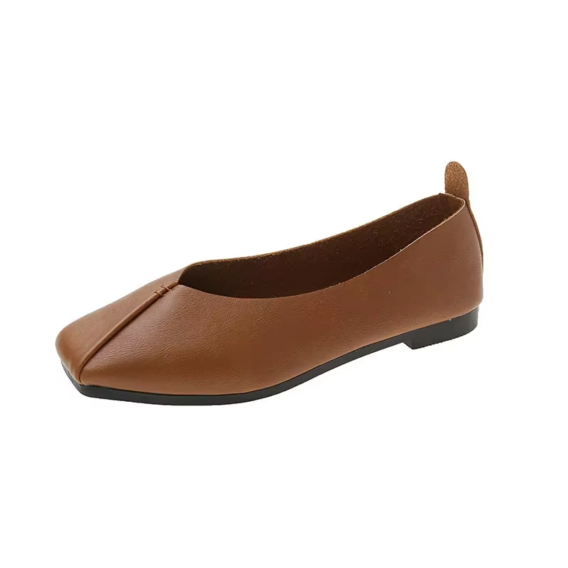 Chaussures pour femmes à tête plate à fond souple printemps automne nouveau Style chaussure de grand