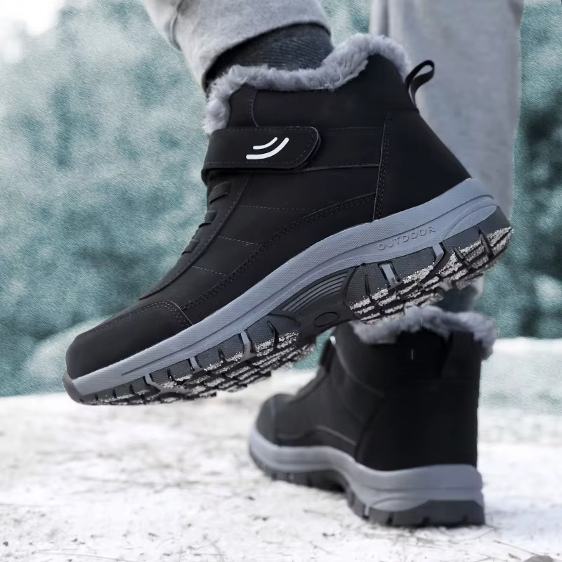 Bottes de neige pour hommes, chaussures d'hiver décontractées, plateforme antidérapante, bottines ch