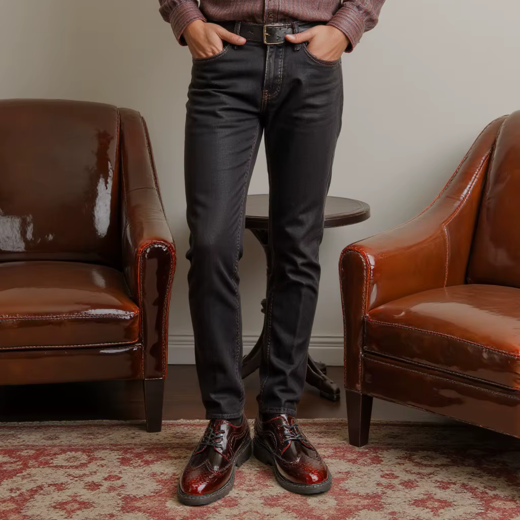 Chaussures en cuir pour hommes 2026 – Marque confortable et tendance
