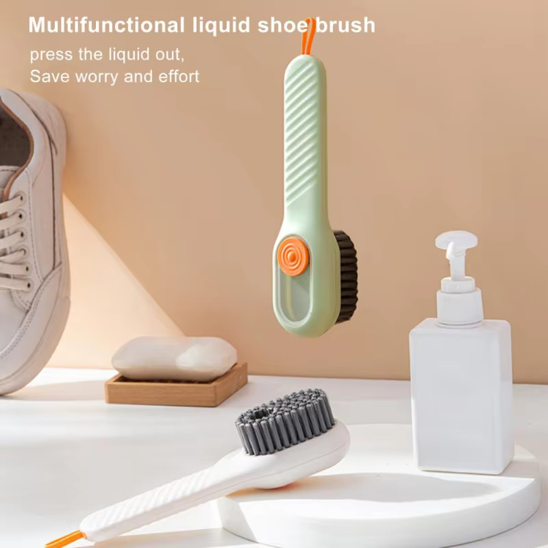 Brosse à chaussures à décharge automatique de liquide, nettoyage en profondeur multifonctionnel, poi