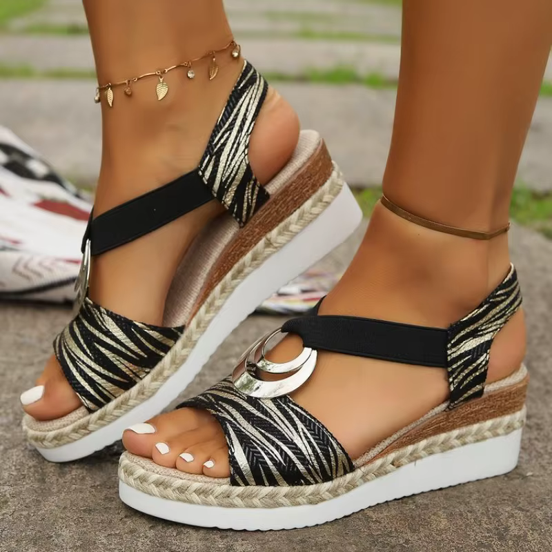 Nouvelles Sandales Tendance à Semelle Épaisse Polyvalentes pour Femme – Chaussures d'Été Luxe Sexy à