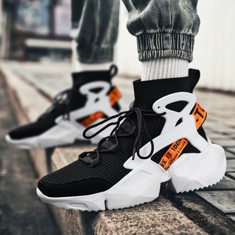 Baskets légères respirantes à semelle épaisse pour homme, chaussures de sport, de marche, décontract