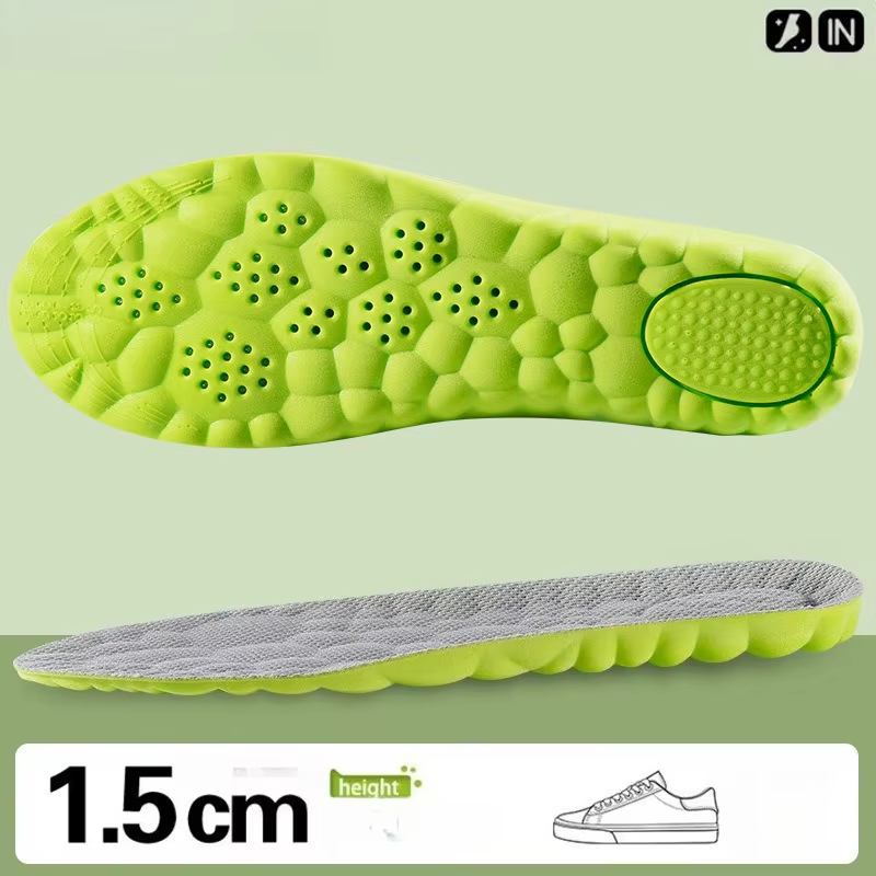 1 paire de semelles intérieures pour augmenter la hauteur, respirantes, Anti-odeur, absorbant les ch
