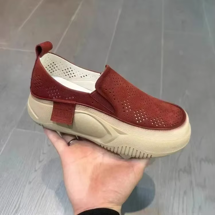 Chaussures Plates à Bout Rond et Semelle Souple pour Femme Sandales de Marche Légères et Confortable