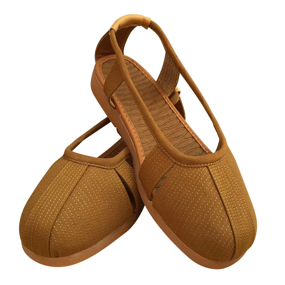 Sandales plates unisexes en cuir texturé léger, avec bride arrière élastique, antidérapantes, confor