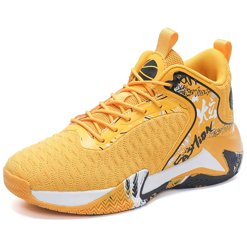 Chaussures de basket-ball respirantes pour hommes, chaussures de sport de plein air, baskets montant