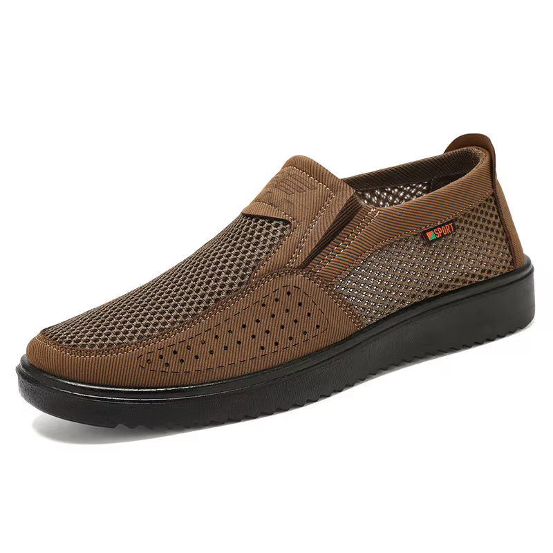 Chaussures en maille pour hommes, respirantes, à enfiler, décontractées, basses, bout rond, conforta