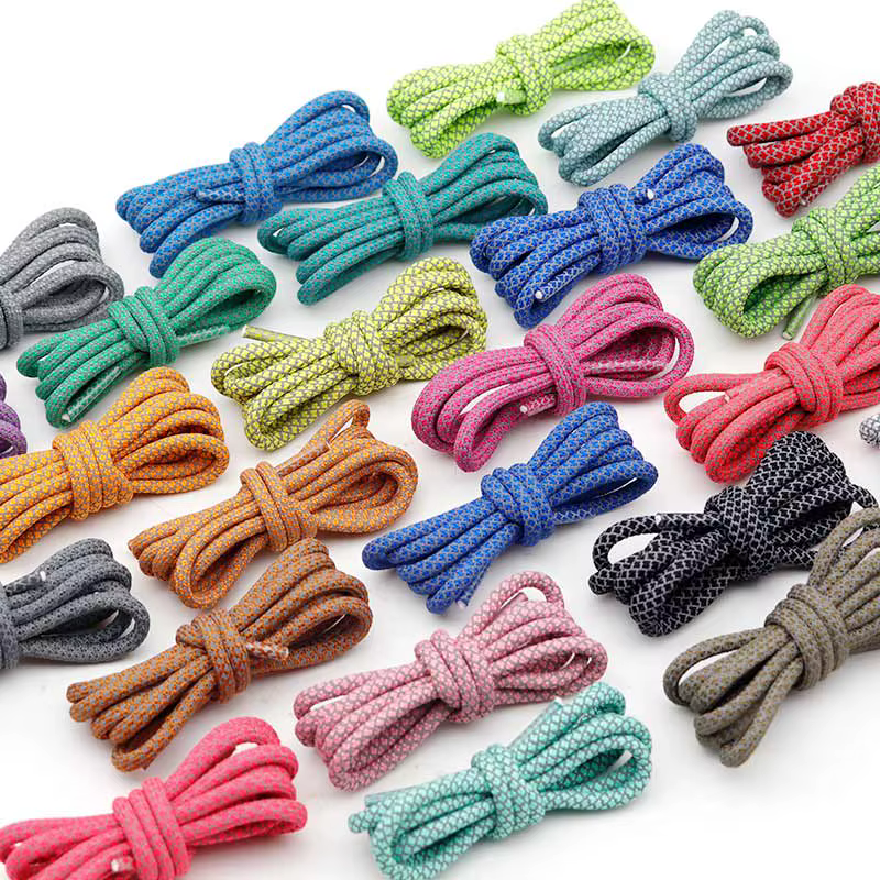 Coolstring sélectionné enfants taille Lacet 4.5MM lumière réfléchissante corde lacets pour enfant mo