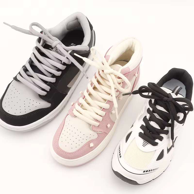 DK SB demi-cercle 9mm lacets audacieux haut bas baskets lacets chaussures de sport lacet de haute qu