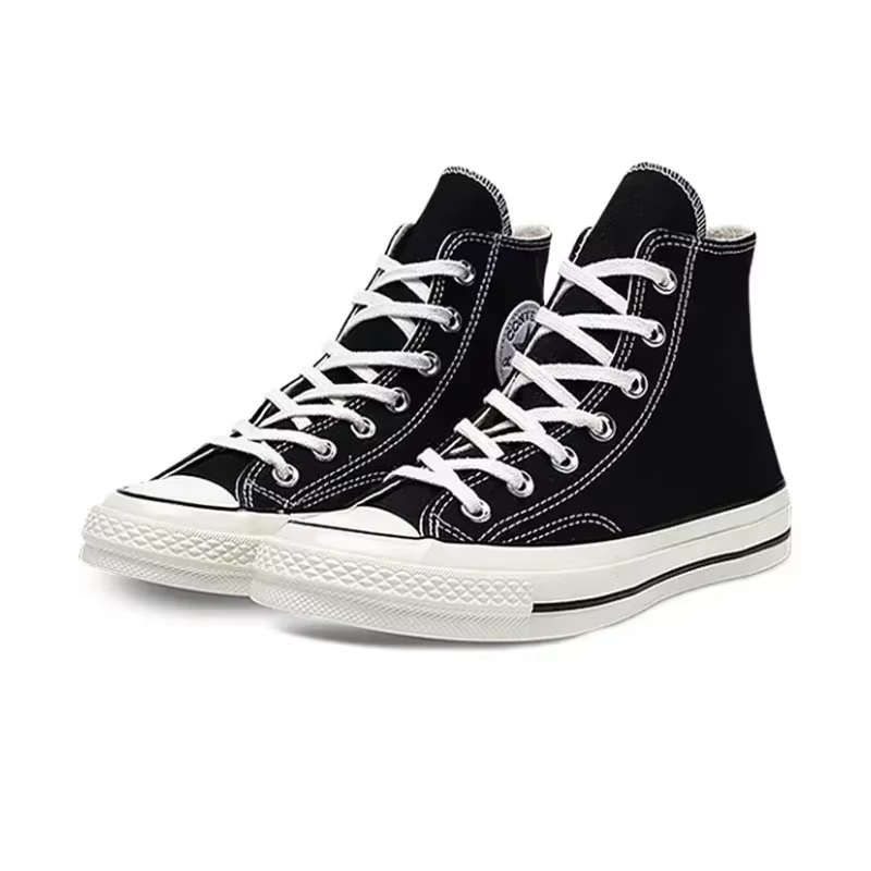 Converse All Star hommes et femmes chaussures de skateboard années 1970 haute classique toile plate-