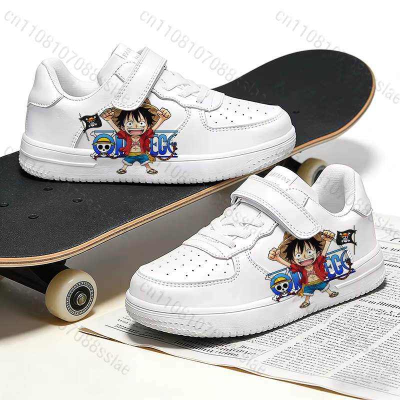 Baskets ONE PIECE Luffy à imprimé cool pour adolescents, étudiants, garçons, parents et enfants, lég