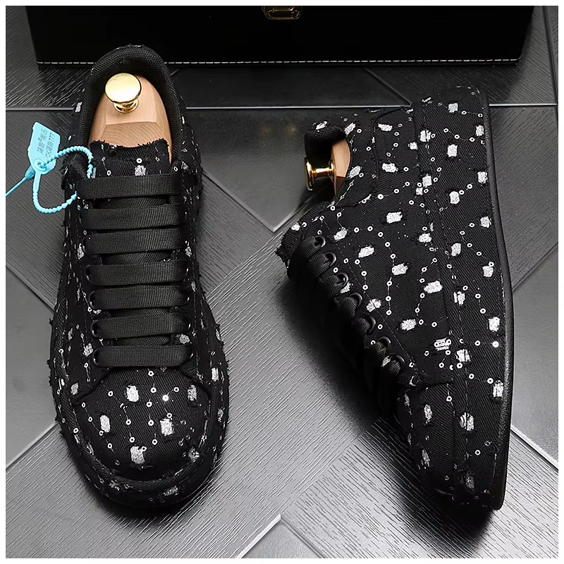 Chaussures décontractées Ripped Cirboy pour hommes, chaussures d'extérieur à plateforme, légères et