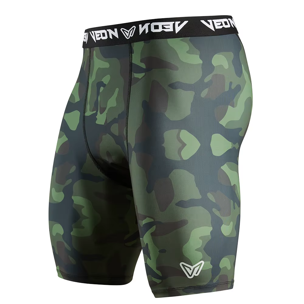 Veidoorn 2 pièces short d'entraînement de Compression pour hommes séchage rapide respirant haute Per