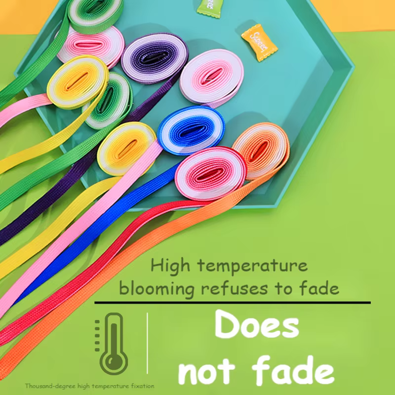 Lacets lumineux dégradés pour baskets, Lacets décontractés pour hommes et femmes, Adultes et enfants