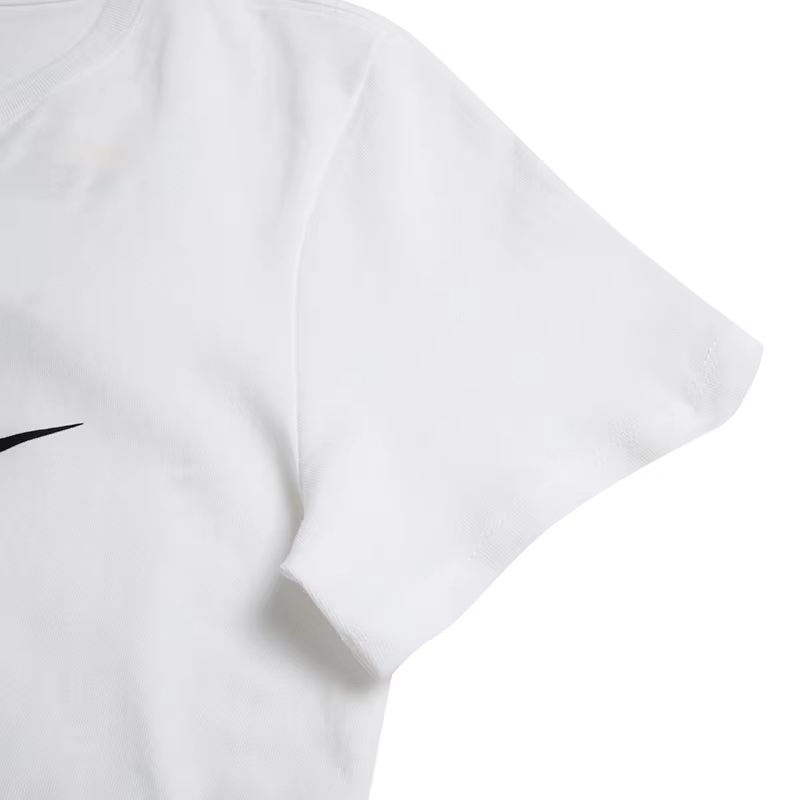 Nike T-Shirt femme Essntl Icn Ftra col rond ample manches courtes respirant décontracté demi manches
