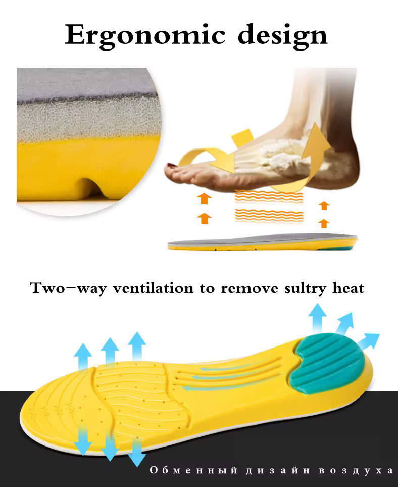 1 paire chaussures orthèses et accessoires semelles orthopédiques mousse à mémoire de forme Sport so