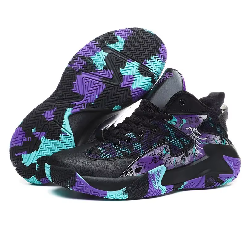 Chaussures de basket-ball pour hommes printemps été jeunes Couple chaussures d'entraînement de sport