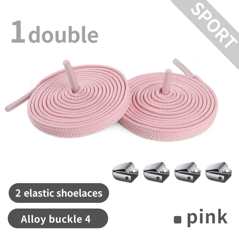 Lacets de chaussures élastiques pour enfants et adultes, fermeture rapide en métal, baskets, paresse
