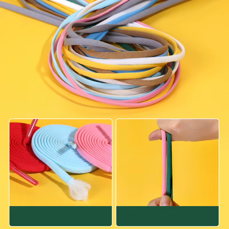 Lacet élastique sans cravate, serrure en métal, Capsule demi-cercle, ficelle de sécurité rapide, cha