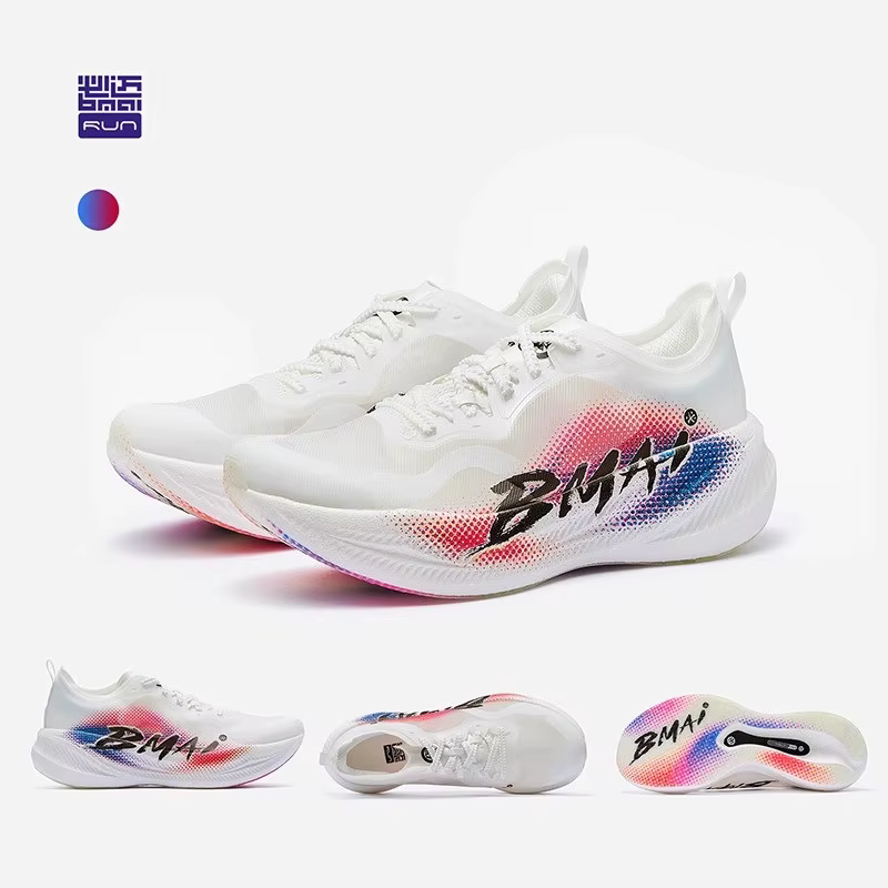 BMAI 24km Marathon formateurs plaque de carbone chaussures de course pour hommes coussin de luxe déc