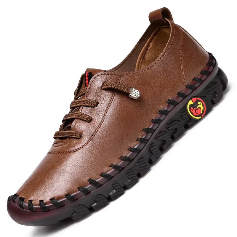 Baskets femmes chaussures mocassins à lacets en cuir plat nouveau printemps décontracté confortable 