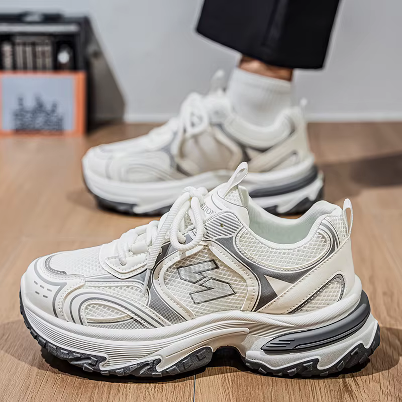 Chaussures de sport décontractées multifonctionnelles pour hommes, avec hauteur accrue à l'intérieur