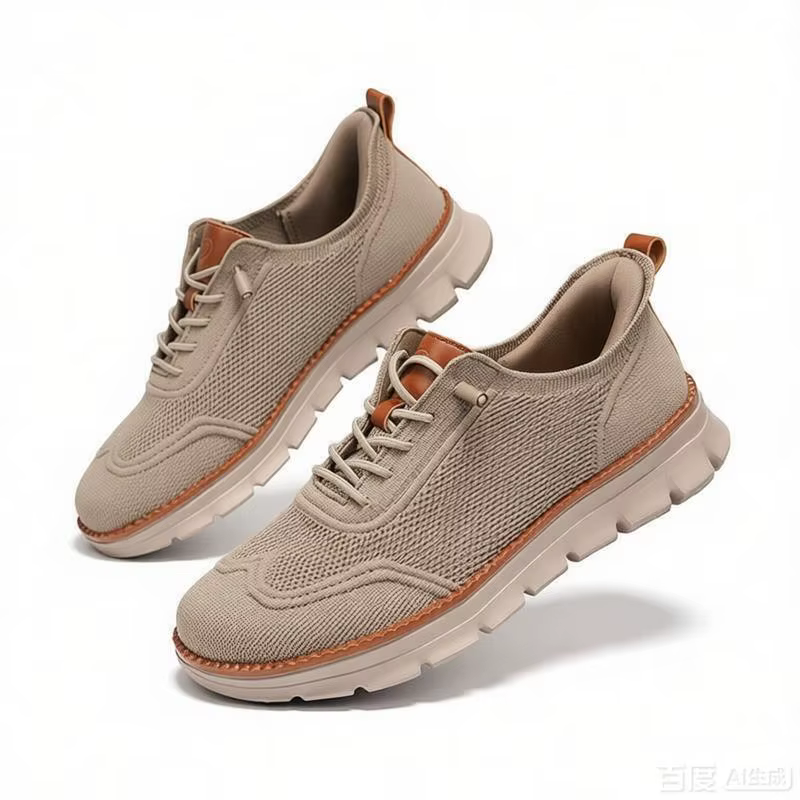 Élégant hommes large boîte chaussures pieds nus chaussures décontracté maille richelieu baskets mini