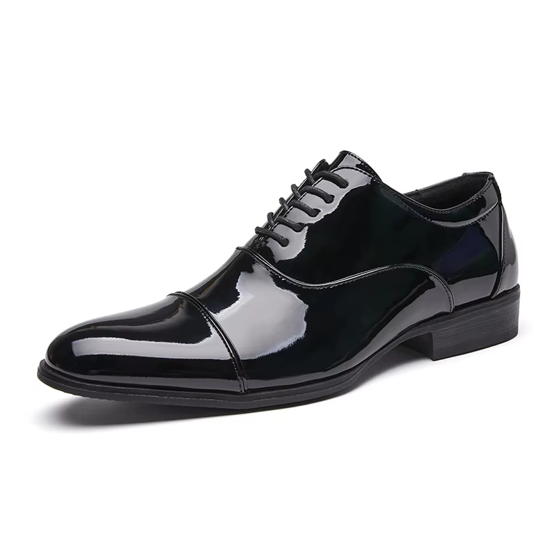 Chaussures d'affaires en cuir pour hommes, appartements confortables de luxe, noir et blanc, chaussu