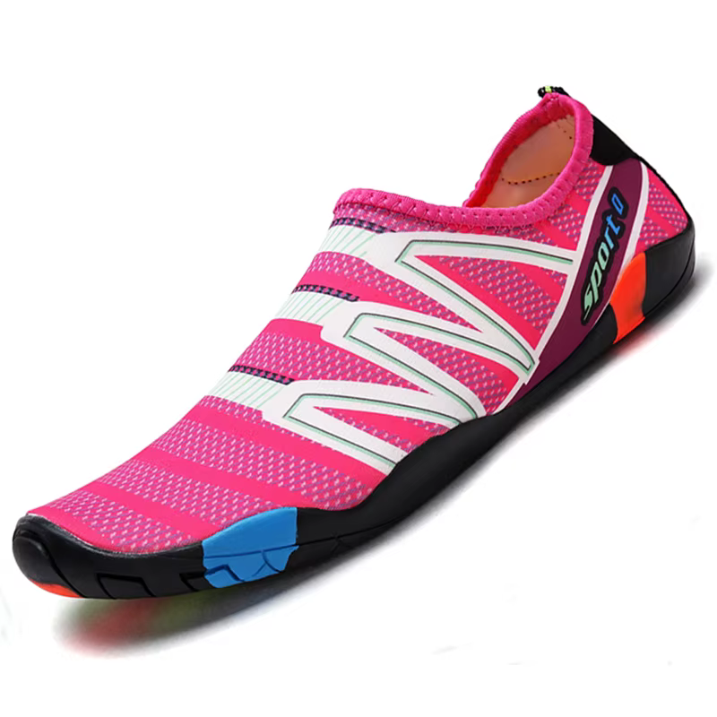 Chaussures d'eau de plage à séchage rapide, pantoufles de natation unisexes, pieds nus, surf en amon