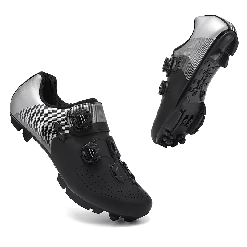 Chaussures de cyclisme VTT pour homme, chaussures à crampons, chaussures à pédale plate, chaussures 