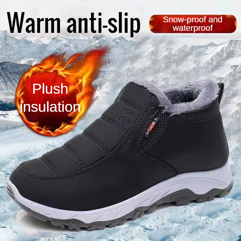  Chaussures pour femmes automne hiver décontracté coton semelle épaisse chaud anti-dérapant abordab