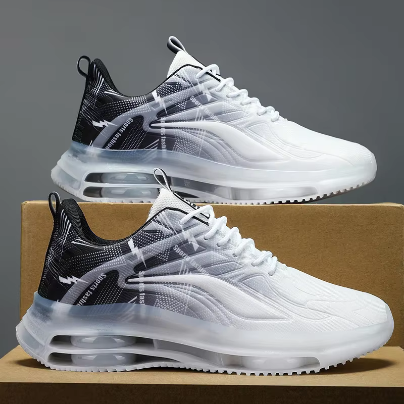 Chaussures de basket-ball à la mode pour hommes, avec coussin d'air, confortables et antidérapantes,