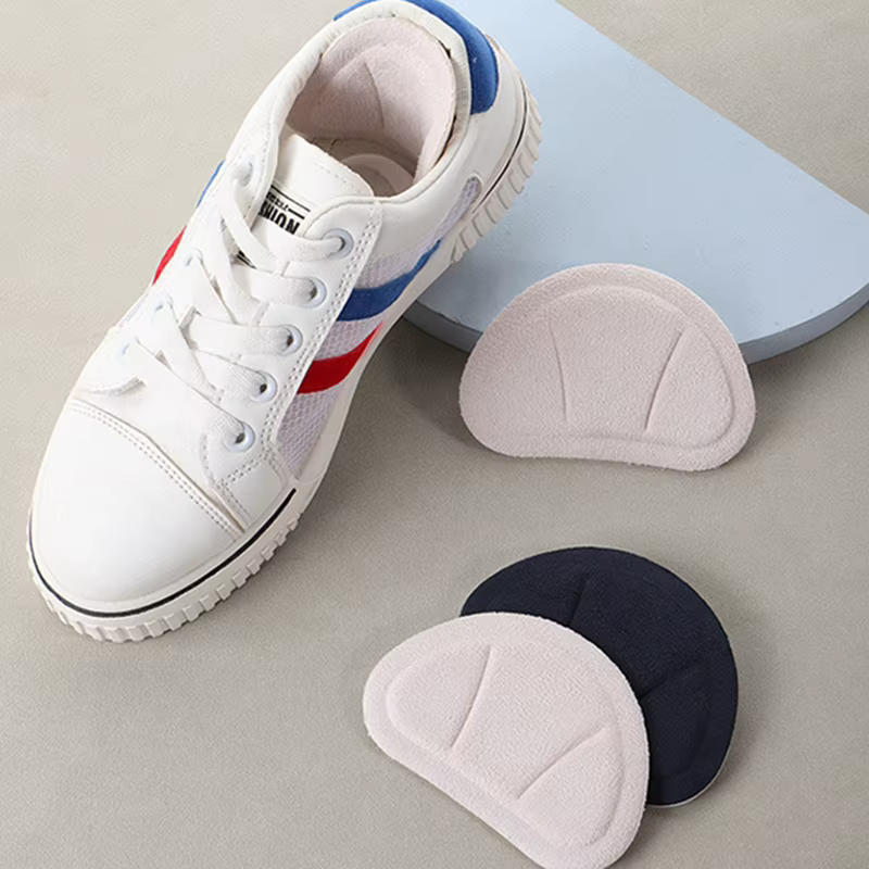Semelles intérieures autocollantes pour talons de sport, 4 pièces, pour chaussures de course, réduct