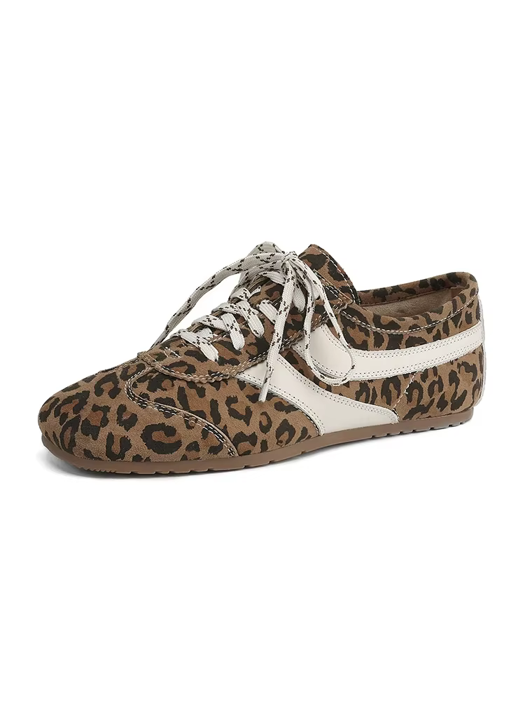 Baskets plates à lacets pour femmes, chaussures plates patchwork, Parker rond décontracté, blanc, ma