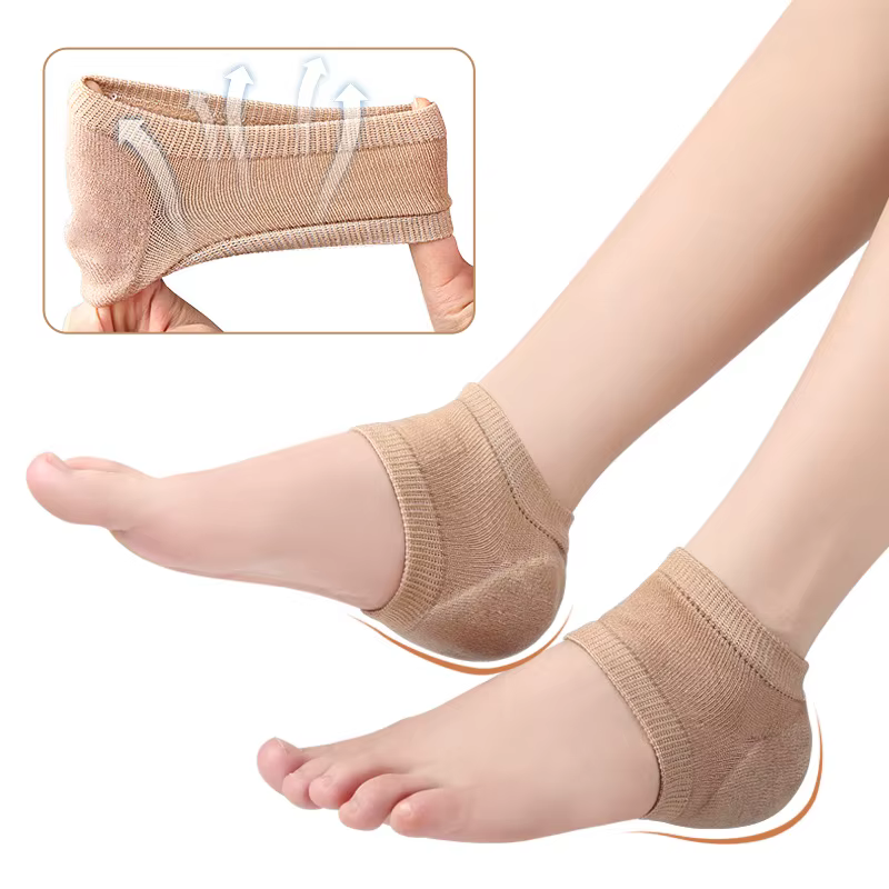 Coussinets de protection du talon en Gel de Silicone, coussinets de soutien pour les soins des pieds