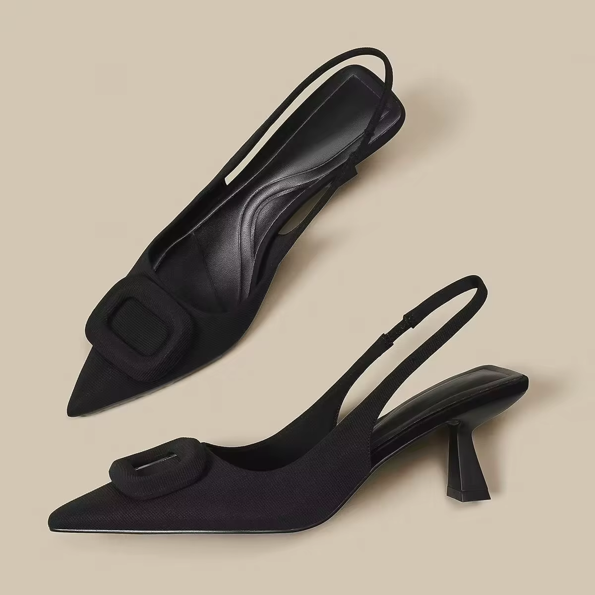 Chaussures Slingback de marque pour femmes, mode printemps 20224, nouvelles dames, talons hauts, élé