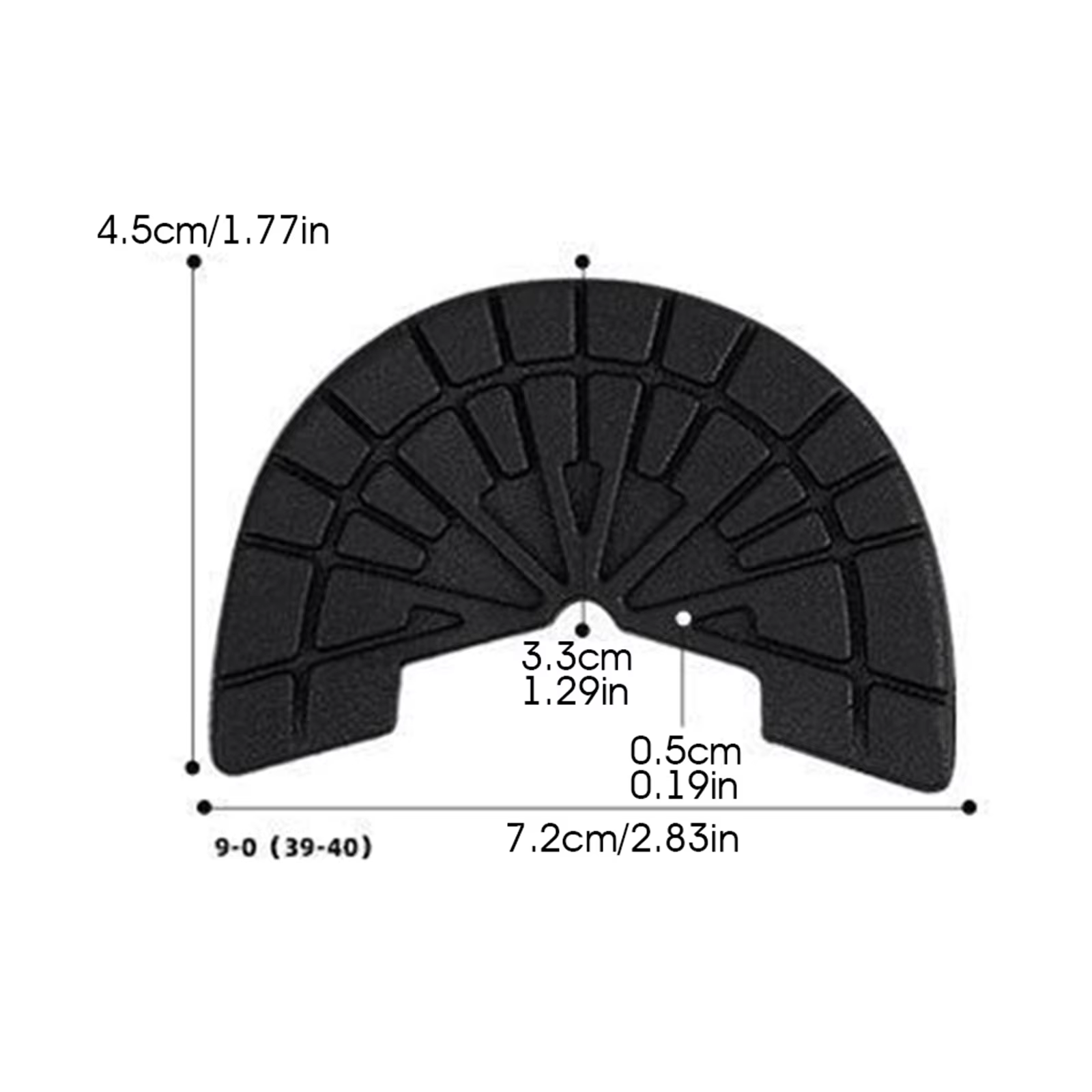 Coussinets de semelles de chaussures antidérapants, protecteurs de talons en caoutchouc, autocollant