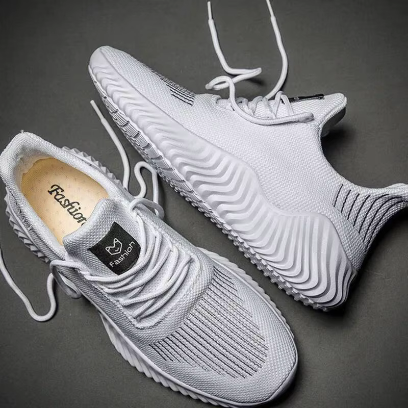 Baskets pour hommes chaussures de marche blanches chaussures de course hommes chaussures décontracté