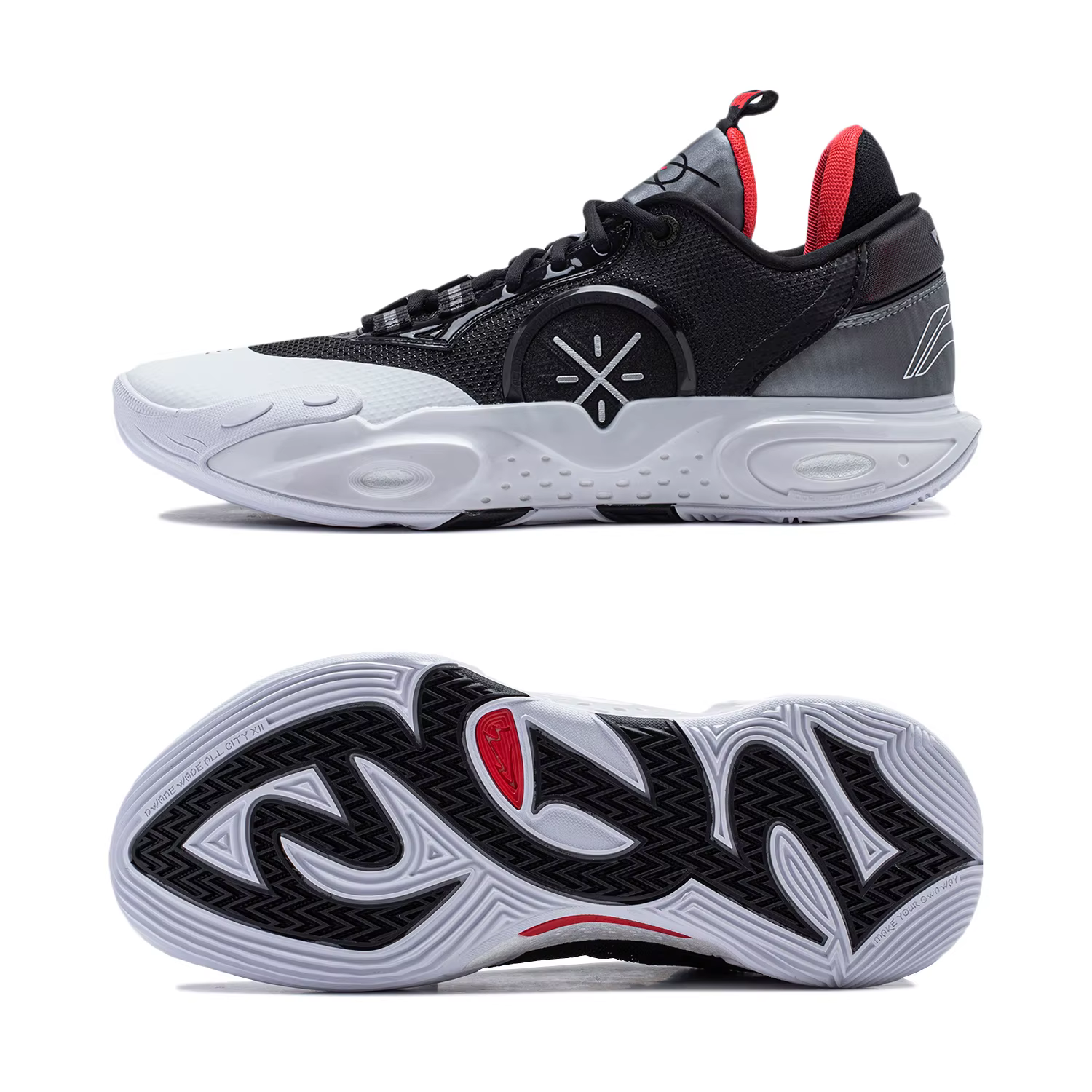 Li-ning hommes Wade ALL CITY 12 chaussures de basket-ball professionnel BOOM coussin Support Stable
