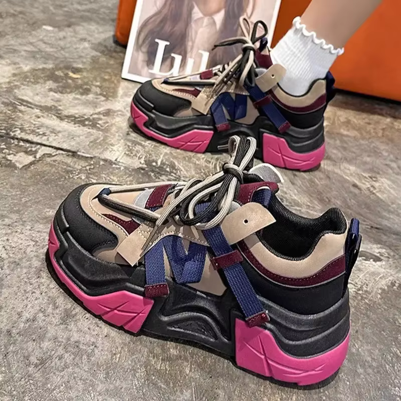 Baskets femme chaussures haute sur plate-forme sport athlétique printemps automne chaussures pour fe