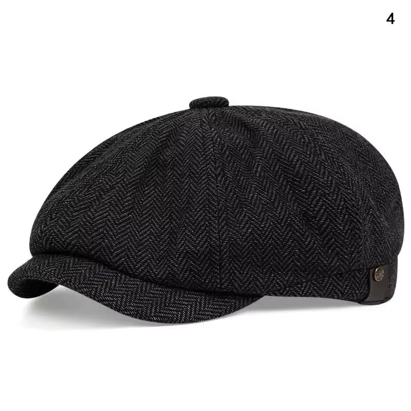 Chapeau décontracté pour homme style Peaky Blinders, Béret rétro printemps-automne, Chapeaux décontr