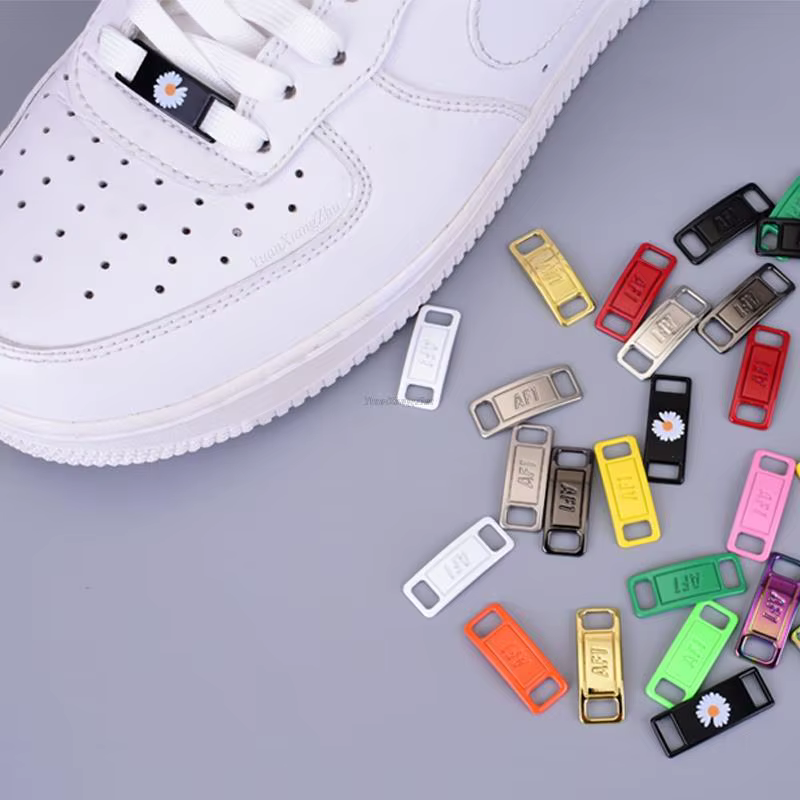 Encounaker-Breloques de Chaussures en Diamant, en Métal de Qualité, Décorations Lumineuses, Air Forc