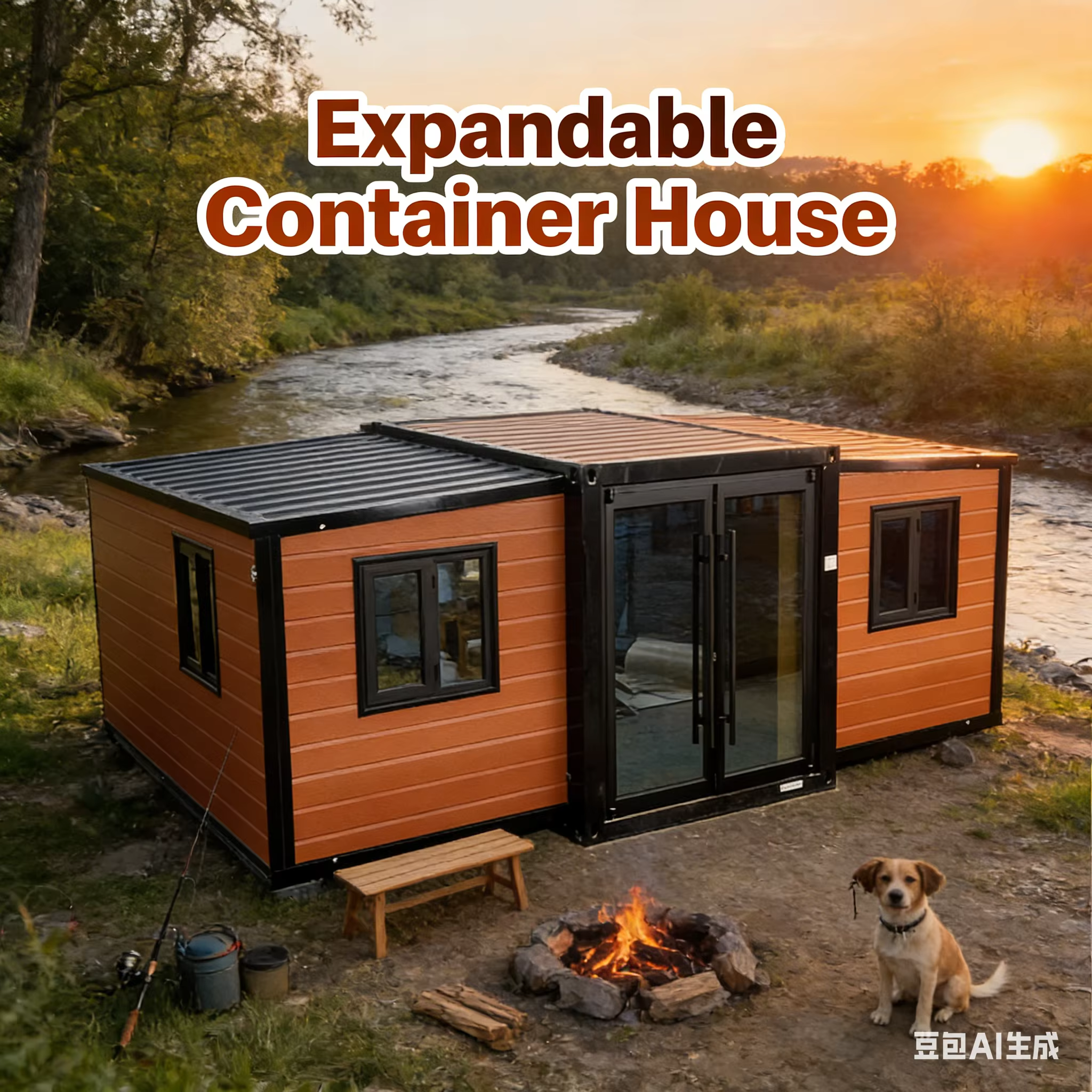 Maisonnette personnalisée luxueuse, maison préfabriquée personnalisable pour villa haut de gamme, hô