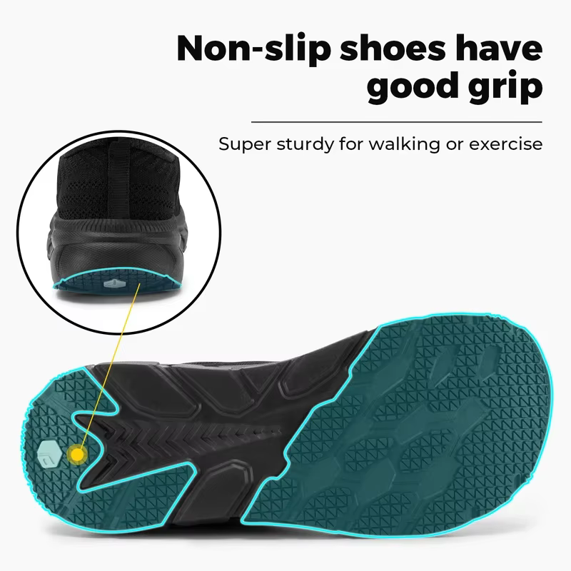 FitVille – chaussures à bout large pour hommes, chaussures de course rembourrées, très larges, antid